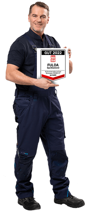 Testlabel für Reifen Fulda Sport Control Reifen